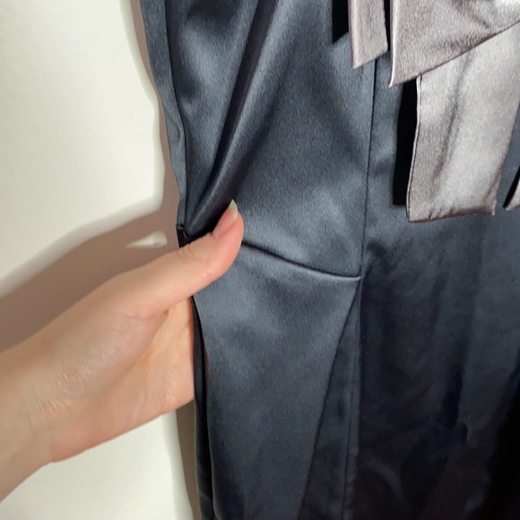 Night Way Collections satin bow cocktail dress size 4 - Picture 5 of 9